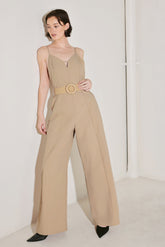 Neutral Goddess Woven Jumpsuit | Boutique In USA, Jumpsuits, $ 82.00, A Moment Of Now™
