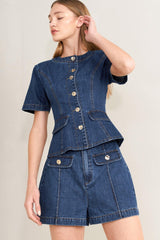 Forever Stylish Denim Shorts, SHORTS, $ 60.00, A Moment Of Now™