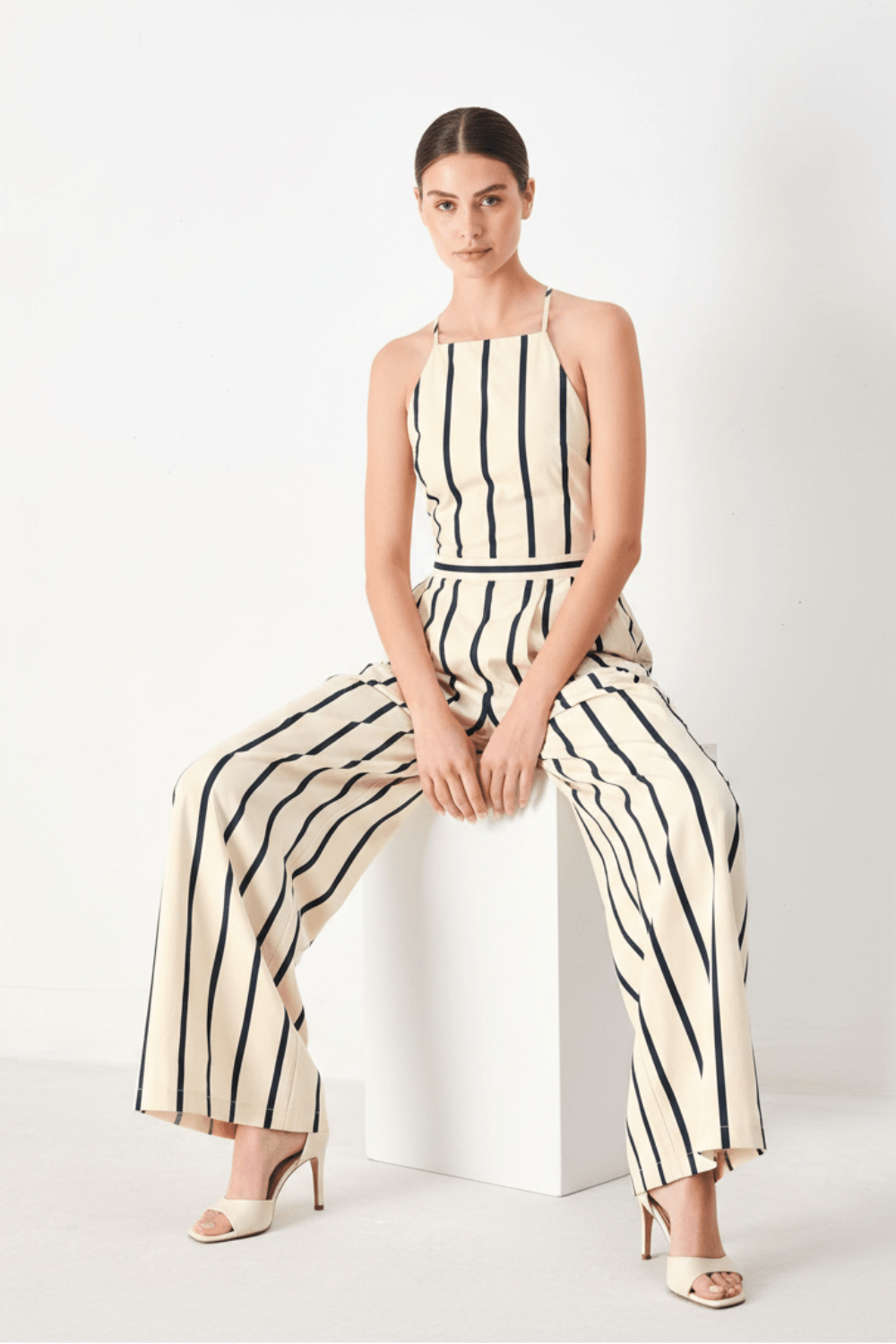 Monaco Stripe Woven Jumpsuit | Boutique In USA, Jumpsuits, $ 78.00, A Moment Of Now™