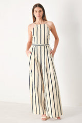 Monaco Stripe Woven Jumpsuit