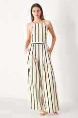 Monaco Stripe Woven Jumpsuit | Boutique In USA, Jumpsuits, $ 78.00, A Moment Of Now™