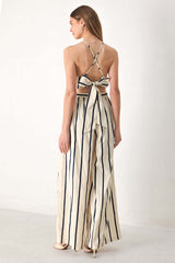 Monaco Stripe Woven Jumpsuit | Boutique In USA, Jumpsuits, $ 78.00, A Moment Of Now™