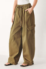 Stay In Motion Woven Barrel Pants | Boutique In USA, PANTS, $ 74.00, A Moment Of Now™