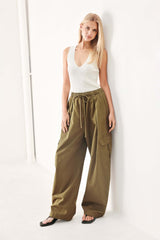 Stay In Motion Woven Barrel Pants | Boutique In USA, PANTS, $ 74.00, A Moment Of Now™