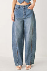 Western Muse Denim Balloon Pants | Boutique In USA, Jeans, $ 80.00, A Moment Of Now™