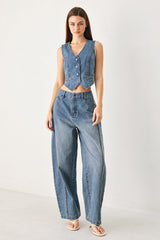Western Muse Denim Balloon Pants | Boutique In USA, Jeans, $ 80.00, A Moment Of Now™