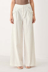Sutton Stripe Woven Pants | Boutique In USA, PANTS, $ 76.00, A Moment Of Now™