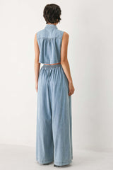 Ocean Air Denim Jumpsuit | Boutique In USA, JUMPSUIT, $ 96.00, A Moment Of Now™