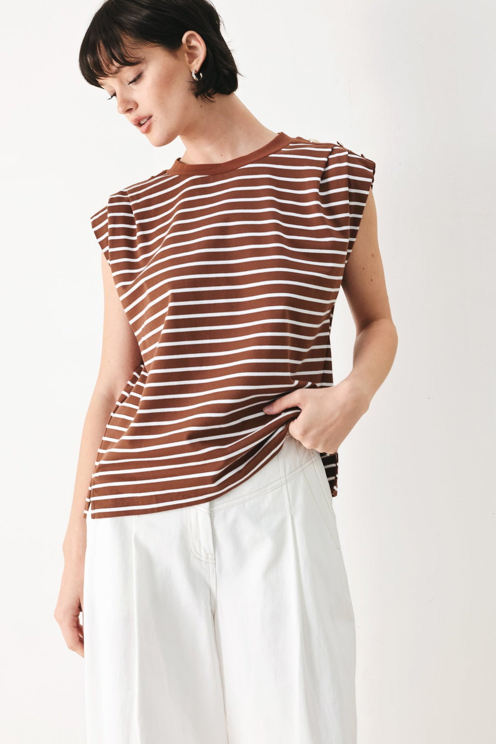 Everyday Cool Strip Knit Top, TOPS, $ 48.00, A Moment Of Now™