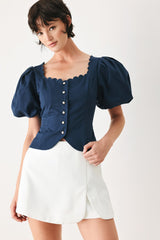 Never Ordinary White Woven Top