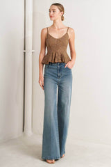 Purely Romantic Woven Lace Cami Top | Boutique In USA, TOPS, $ 60.00, A Moment Of Now™