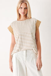 Sunset Mood Strip Knit Top, TOPS, $ 50.00, A Moment Of Now™