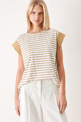 Sunset Mood Strip Knit Top, TOPS, $ 50.00, A Moment Of Now™