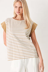 Sunset Mood Strip Knit Top, TOPS, $ 50.00, A Moment Of Now™