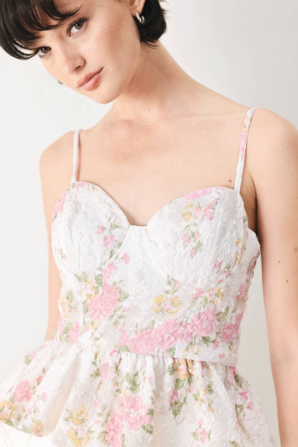 GARDEN STAY WOVEN BUSTIER TOP | Boutique In USA, TOPS, $ 60.00, A Moment Of Now™