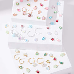 Rose Hoop Earring Charm, Circle | Boutique In USA, Charms & Pendants, $ 2.90, A Moment Of Now™