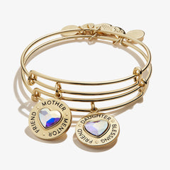 Mother Daughter Charm Bangles, Set of 2, Bracelets, $ 44.00, A Moment Of Now™