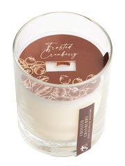 Frosted Cranberry 7.5 oz Wooden Wick Candle
