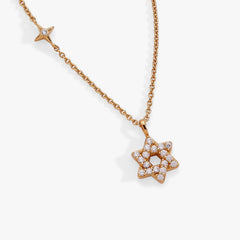 Star of David Delicate Pave Crystal Pendant Necklace, Necklaces, $ 78.00, A Moment Of Now™