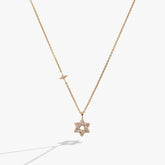 Star of David Delicate Pave Crystal Pendant Necklace | Boutique In USA, Necklaces, $ 78.00, A Moment Of Now™