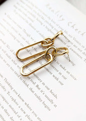 Nivelle Gold Plated Chain Dangle Earrings, Earrings, $ 10.99, A Moment Of Now™