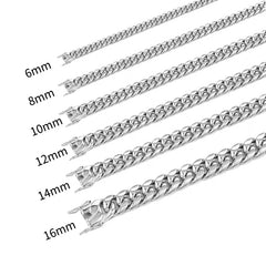 Silver La Havana Cuban Link Necklace, Necklaces, $ 36.00, A Moment Of Now™