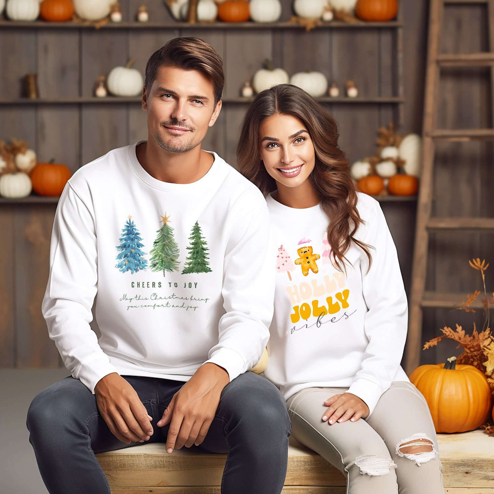 Holly Jolly Vibes Holiday Christmas Unisex Sweatshirt | Boutique In USA, Sweatshirts, $ 37.00, A Moment Of Now™