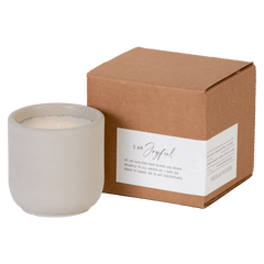 I AM Joyful 8 oz Concrete Candle