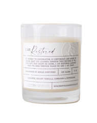 I AM Restored 7.5 oz Candle - Hand-Poured & Sustainable, Candles, $ 20.00, A Moment Of Now™