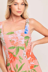 Peach Petal Woven Midi Dress | Boutique In USA, DRESSES, $ 80.00, A Moment Of Now™