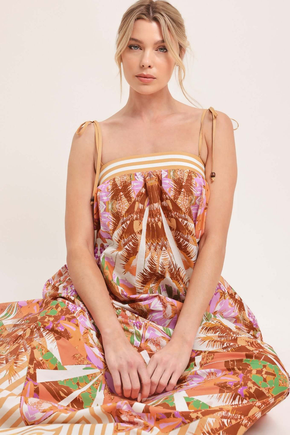 Palm Oasis Woven Maxi Dress | Boutique In USA, DRESSES, $ 82.00, A Moment Of Now™