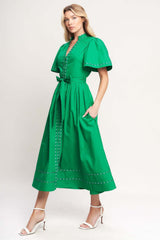 Resort Escape Woven Midi Dress | Boutique In USA, DRESSES, $ 76.00, A Moment Of Now™