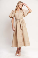 Resort Escape Woven Midi Dress | Boutique In USA, DRESSES, $ 76.00, A Moment Of Now™