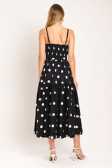 Monroe Dot Woven Midi Dress | Boutique In USA, DRESSES, $ 84.00, A Moment Of Now™