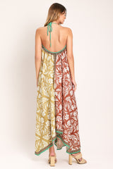 Warm Paradise Woven Midi Scarf Dress
