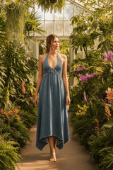 Sweet Embrace Denim Midi Dress | Boutique In USA, DRESSES, $ 86.00, A Moment Of Now™