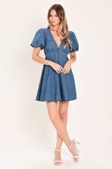 Soft Girl Denim Mini Dress