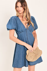 Soft Girl Denim Mini Dress