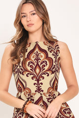 Palazzo Charm Woven Midi Dress