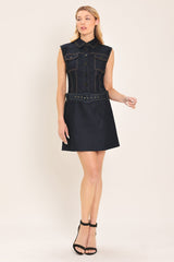 Denim Socialite Mini Dress | Boutique In USA, DRESSES, $ 70.00, A Moment Of Now™