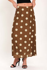French Girl Polka Dot Power Mesh Midi Skirt | Boutique In USA, SKIRTS, $ 70.00, A Moment Of Now™