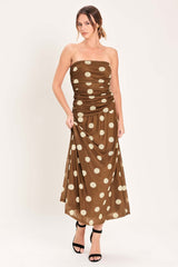 French Girl Polka Dot Power Mesh Midi Skirt | Boutique In USA, SKIRTS, $ 70.00, A Moment Of Now™