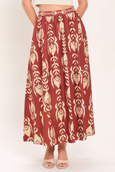 Waikiki Sunset Woven Ankle Shirt | Boutique In USA, SKIRTS, $ 72.00, A Moment Of Now™