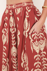 Waikiki Sunset Woven Ankle Shirt | Boutique In USA, SKIRTS, $ 72.00, A Moment Of Now™