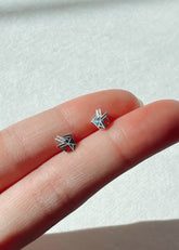 Asian Takeout Box Earring Studs Set of 3 - Hypoallergenic