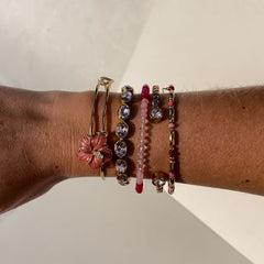 Hibiscus Charm Bangle, Bracelets, $ 34.00, A Moment Of Now™