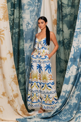Vacay Glow Ivory Blue Woven Jumpsuit | Boutique In USA, Jumpsuits, $ 74.00, A Moment Of Now™