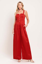 Black Tie Romance Woven Jumpsuit | Boutique In USA, JUMPSUIT, $ 82.00, A Moment Of Now™