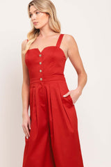 Black Tie Romance Woven Jumpsuit | Boutique In USA, JUMPSUIT, $ 82.00, A Moment Of Now™