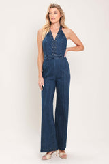 Blue Reverie Denim Jumpsuit | Boutique In USA, Jumpsuits, $ 96.00, A Moment Of Now™